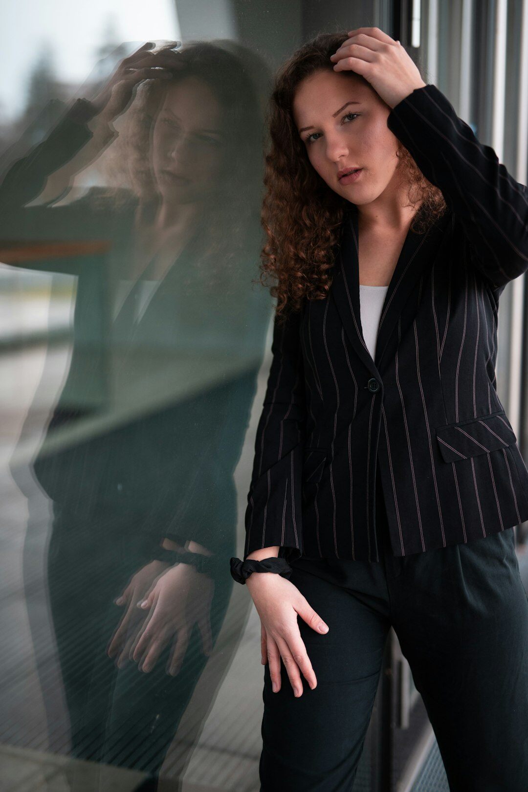 Studio portrait of a confident Belgian businesswoman